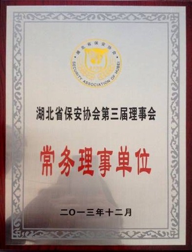 湖北省保安协会第三界理事会常务理事单位